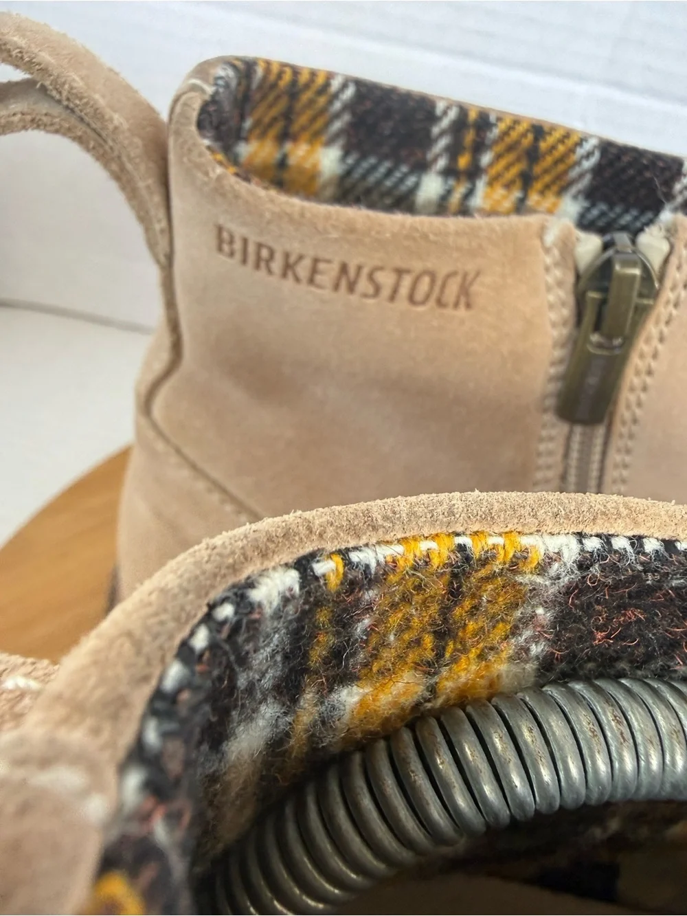 Birkenstock Melrose Suede Leaather Ankle Boots Women Sz 39 US 8 In Tan Nude